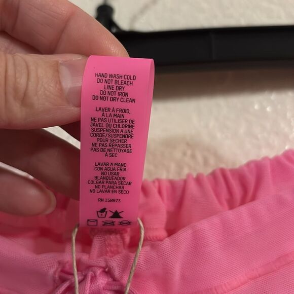 SKIMS Mesh Rhinestone Swim Cover Up in Pink NWT - Picture 10 of 10